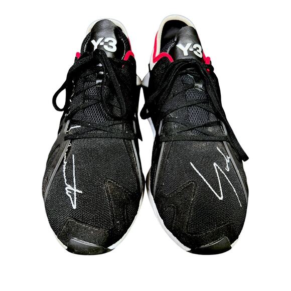Y-3 Yohji Yamamoto Men\'s 12.5 FYW S-97 Black Scarlet Sneakers $350 Retail main image 7